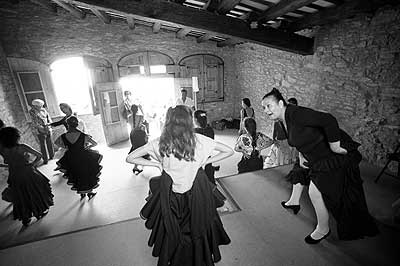 Matilde Coral dando clases