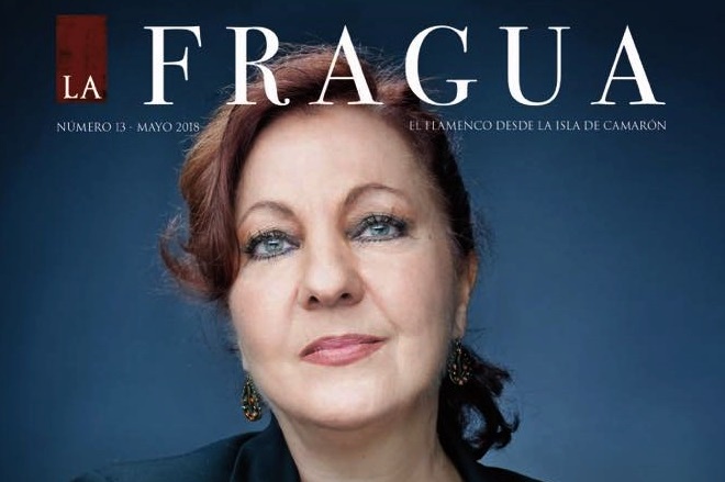 Carmen Linares portada de la revista La Fragua de la Isla de San&nbsp;Fernando