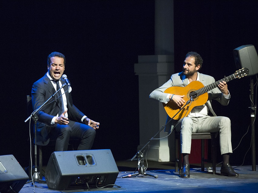 Jesús Méndez y Diego del Morao en la clausura de la I Bienal de Cante de&nbsp;Jerez