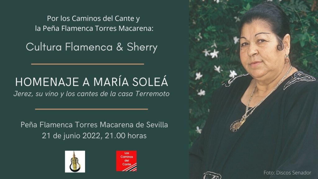 Homenaje a María Soleá en la peña flamenca Torres Macarena de Sevilla