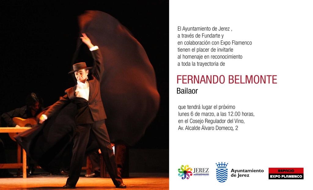 Homenaje a Fernando Belmonte en el 27 Festival de Jerez, este lunes 6 de&nbsp;marzo